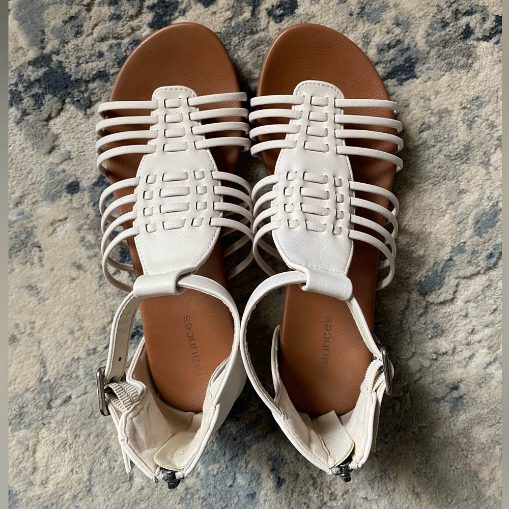 White Gladiator Sandals